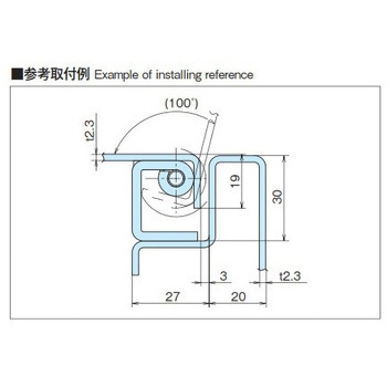 鉄製落し込み蝶番 ホシモト