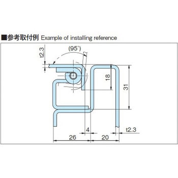 鉄製落し込み蝶番 ホシモト