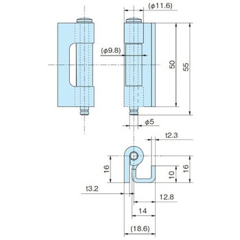 鉄製落し込み蝶番 ホシモト