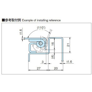 鉄製落し込み蝶番 ホシモト
