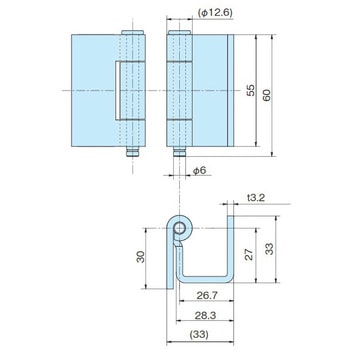 鉄製落し込み蝶番 ホシモト