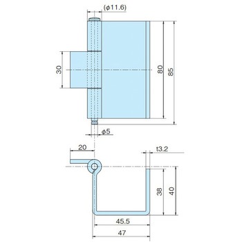 鉄製落し込み蝶番 ホシモト