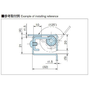 SUS製落し込み蝶番 ホシモト