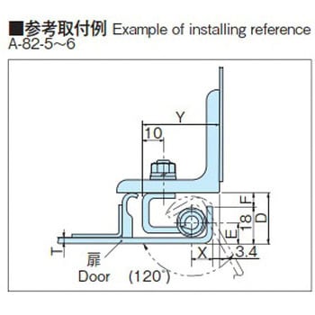 鉄製落し込み蝶番 ホシモト
