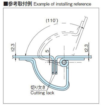 SUS製裏蝶番 ホシモト