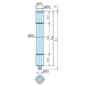 鉄製3管蝶番 ホシモト