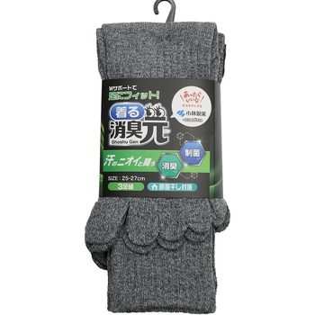 消臭元サポートソックス3P 5本指 ディックコーポレーション (DIC)
