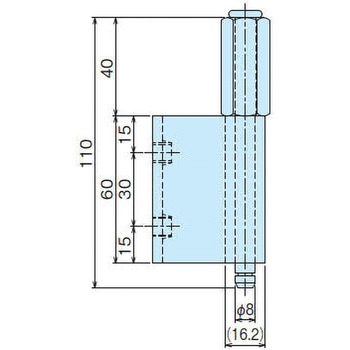 鉄製バーリング付き蝶番 ホシモト