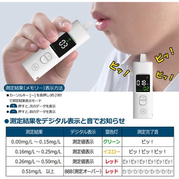 ポータブルアルコールチェッカー HDL-J8 ヒロ・コーポレーション