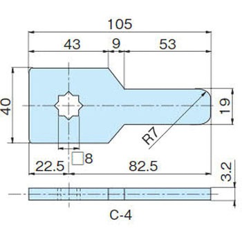 鉄製止め金 ホシモト