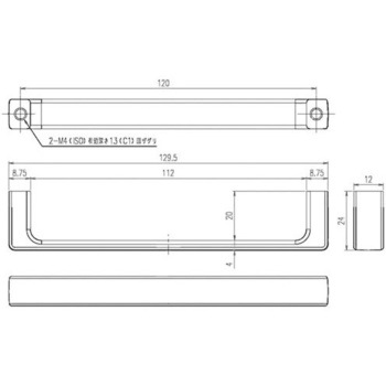 M47ハンドル取っ手 SUNWAVE(LIXIL)