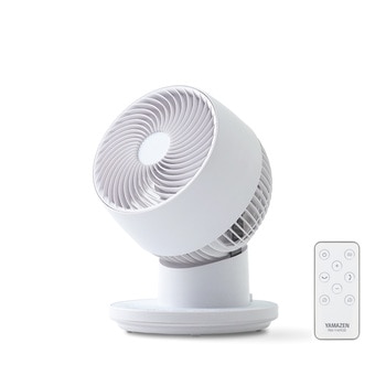 サーキュレーター 上下左右首振り dcモーター 静電気防止 PD対応 ~20畳 リモコン 風量7段階 静音 お手入れ簡単 コンパクト 分解 YAMAZEN(山善)