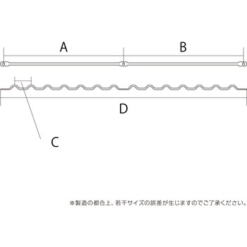 Kabette(カベッテ) ギザギザ棚支柱 WAKI
