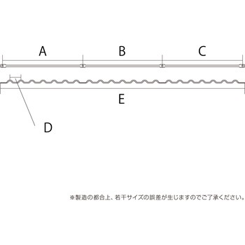Kabette(カベッテ) ギザギザ棚支柱 WAKI