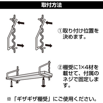 Kabette(カベッテ) ギザギザ棚受 WAKI(和気産業)