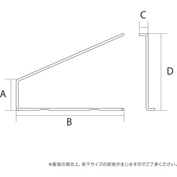 Kabette(カベッテ) ギザギザ棚受 WAKI(和気産業)