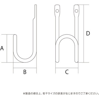Kabette(カベッテ) J型フック WAKI(和気産業)