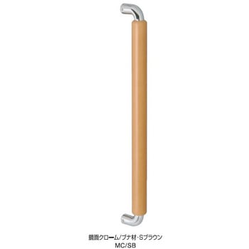 ウッドO型ドアハンドル 片面メンタイプ K9(駒谷)