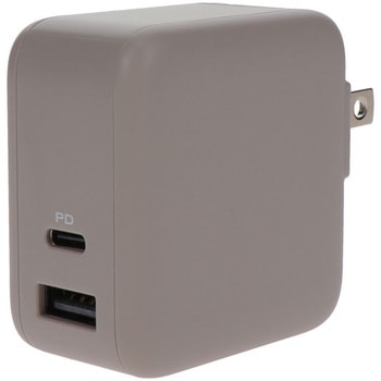Power Delivery65W対応 USB Type-C×1ポート、USB Type-A×1ポート 合計最大63W AC充電器 MOTTERU