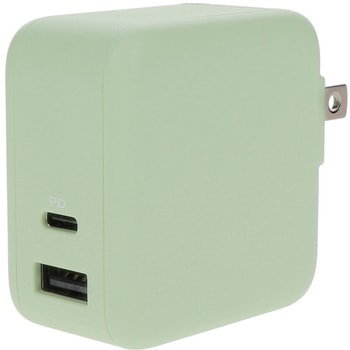 Power Delivery65W対応 USB Type-C×1ポート、USB Type-A×1ポート 合計最大63W AC充電器 MOTTERU