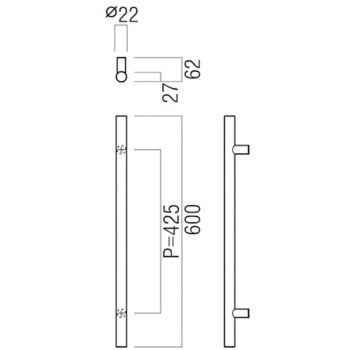 【オーダー】ドアハンドル ユニウッド(積層強化木) G4227 UNION(ユニオン)