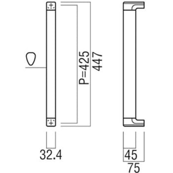【オーダー】ドアハンドル 抗ウィルスハンドル H1233 UNION(ユニオン)