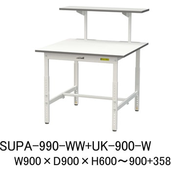 SUPA-990-WW+UK-900-W �y�ʍ�Ƒ�/�ω׏d150kg_����������_�ˑ�t_���[�N�e�[�u��150�V���[�Y_�ሳ�����~���V�� �R���H�� �����~���V���V�� �׏d150kg �Ή� �Ԍ�900mm���s900mm 75711286