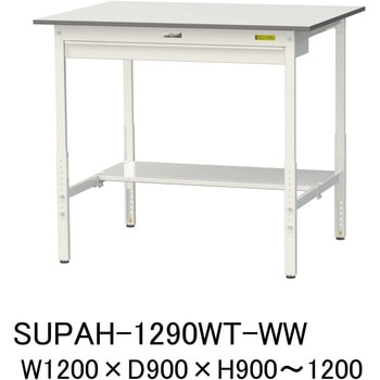 SUPAH-1290WT-WW �y�ʍ�Ƒ�/�ω׏d150kg_����������_���C�h�����o���t_���ʒI�t_���[�N�e�[�u��150�V���[�Y_�ሳ�����~���V�� �R���H�� 75711566