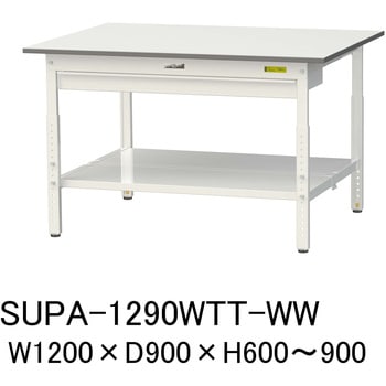 SUPA-1290WTT-WW �y�ʍ�Ƒ�/�ω׏d150kg_����������_���C�h�����o���t_�S�ʒI�t_���[�N�e�[�u��150�V���[�Y_�ሳ�����~���V�� �R���H�� 75711591
