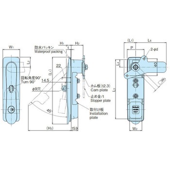 金具付きつまみタイプハンドル ホシモト