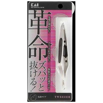 キャッチャー毛抜き(先斜) 貝印