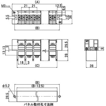 ML-5100-M5-7P 端子台 貫通型 1個 サトーパーツ 【通販サイトMonotaRO】