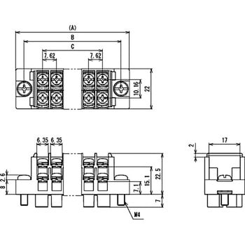 2ピース端子台 サトーパーツ