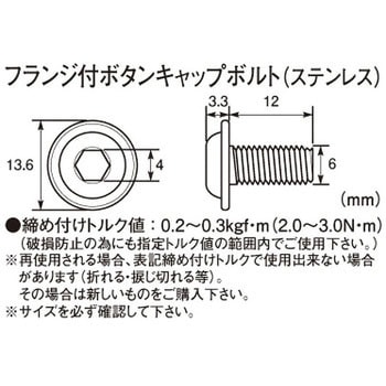 フランジ付ボタンキャップボルト K-CON(キタコ)