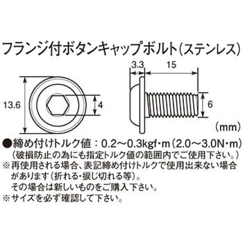 フランジ付ボタンキャップボルト K-CON(キタコ)