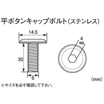 平ボタンキャップボルト K-CON(キタコ)