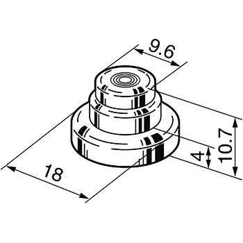 AT-4043 押ボタンスイッチ用防水キャップ(M12ブッシング用) 1個 NKK