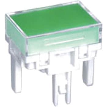 長角形照光ボタン(LB・超高輝度LED用)(輝度レベル1) NKKスイッチズ(日本開閉器)