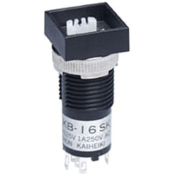 KB-16SKS1 �ƌ������{�^���X�C�b�`(�X�C�b�`�{�̂̂�) KB�V���[�Y NKK�X�C�b�`�Y(��:���{�J��) 75799717