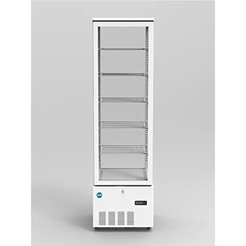 JCMS-290 業務用 4面ガラス冷蔵ショーケース(片面扉) ジェーシーエム 容量279L 外形寸法515×553×1800mm JCMS-290  - 【通販モノタロウ】
