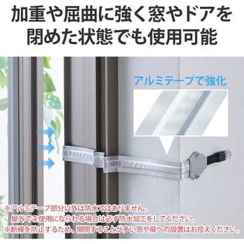 隙間 LANケーブル 40cm CAT6A準拠 フラット 高速 エレコム