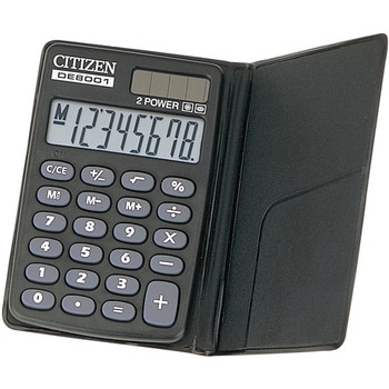 DE8001Q 8桁ポケット電卓 1台 シチズンシステムズ 【通販モノタロウ】