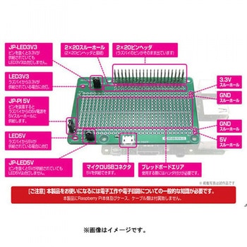 Raspberry Pi用ブレッドボード基板 組立済 ビット・トレード・ワン