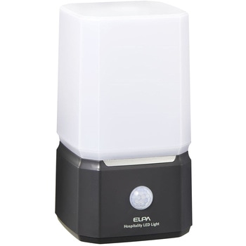 もてなしライト 据置(角) 明暗人感センサー付 白色電球色切り替え可能 乾電池式 ELPA