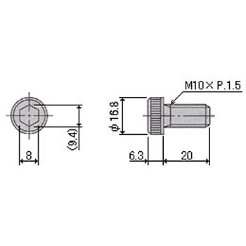 LHS-M1020 オイレス ボルト LHS 1個 オイレス工業 【通販モノタロウ】