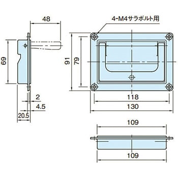 TR1-PA トレイ ハンドル イマオコーポレーション