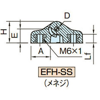 EFH エンプラフラットヒンジ(旋回角度100°) イマオコーポレーション