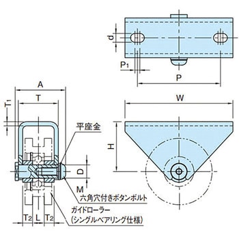 ガイドローラーブラケット イマオコーポレーション