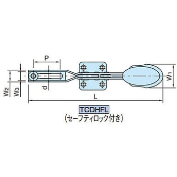 TCDHFL12280 セーフティロック付トグルクランプ 1個 イマオ