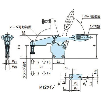 セーフティロック付トグルクランプ イマオコーポレーション